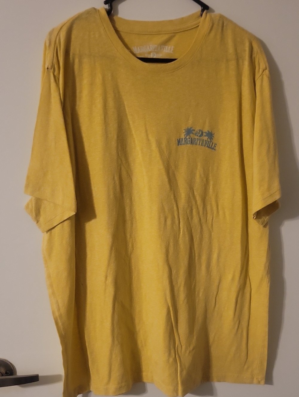Margaritaville Yellow Short-Sleeve Tee with Small Chest Logo